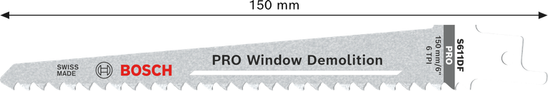 شفرة المنشار الترددي Bosch PRO Window Demolition S611DF.