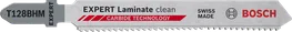 شفرة المنشار الكهربائي Bosch EXPERT Laminate Clean T128BHM المصنوعة من الكربيد.