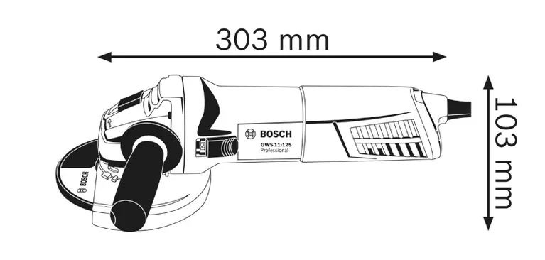 Mini-Meuleuse GWS 11-125 P Professionnel Bosch