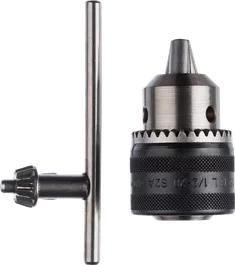 Bosch keyed drill chuck 1.5–13 mm with replacement key.