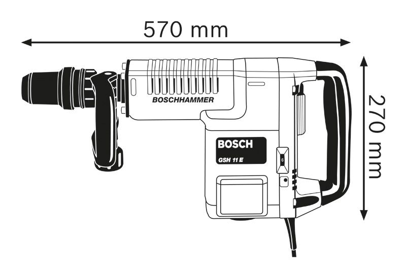 PRO GSH 11 E Demolition Hammer with SDS max | Bosch Professional