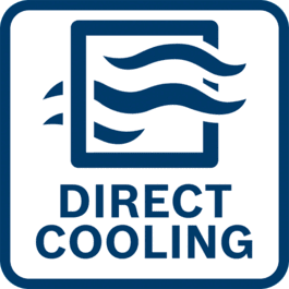 Direct cooling For high overload capability and a long service life.