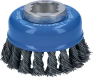 X-LOCK Heavy for Metal Cup Brush, Knotted Wire