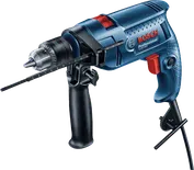 Bosch GSB 550 impact drill with side handle.