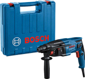 Bosch GBH 2-21 rotary hammer drill with carrying case.