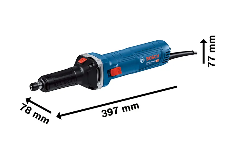Bosch GGS 30 LS straight grinder, 397 mm length.