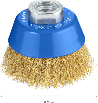 Bosch PRO Metal clean Cup Brush 70mm for angle grinders.