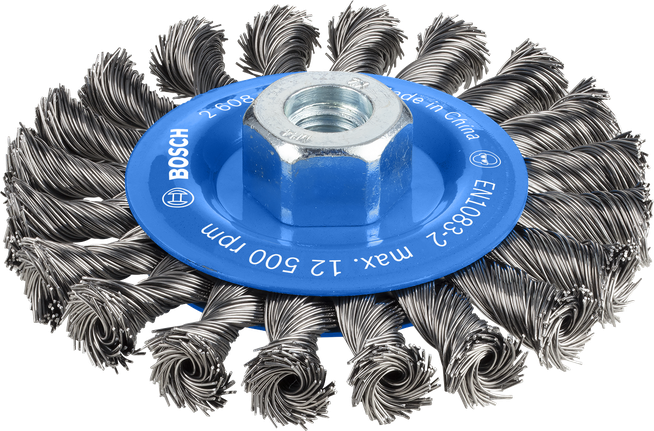 Bosch PRO Metal heavy wire wheel 115 mm for angle grinders.