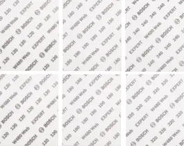 Bosch EXPERT W480 sanding sheets assorted grit set.