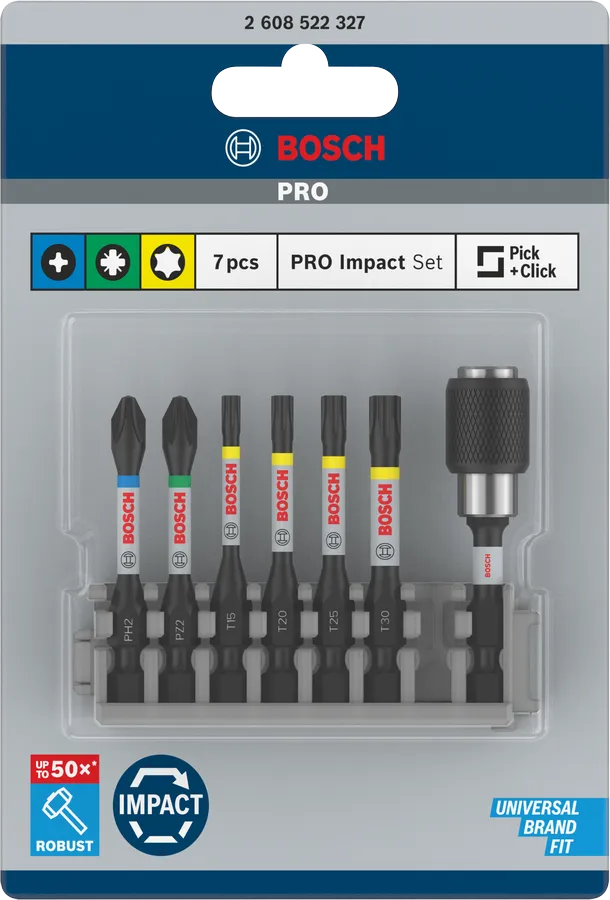 PRO Impact Screwdriver Bit Set Bosch Professional