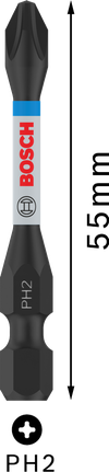 Bosch PRO Phillips Impact Bit PH2 55 mm.