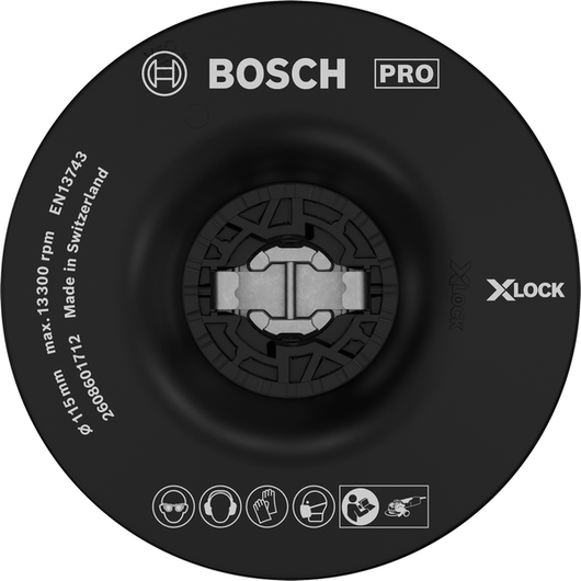 Bosch PRO Backing Pad Medium 115 mm X-Lock accessory.