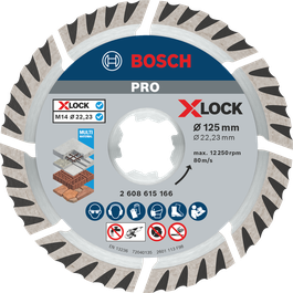 Bosch PRO Multi Material Diamond Disc X-Lock 125mm.