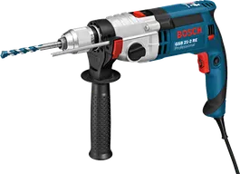 Bosch GSB 21-2 RE impact drill with side handle.