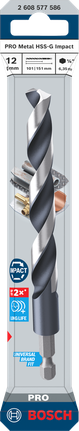 Bosch PRO Metal HSS-G Impact 12×101×151 mm drill bit.