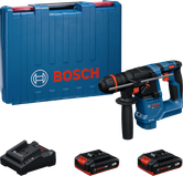 Bosch GBH 18V-18 rotary hammer drill set with case.