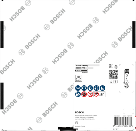 Bosch Multi Material Diamond Cutting Disc packaging.