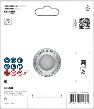 Bosch Multi Material turbo Diamond Cutting Disc 125 mm.