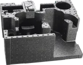 Bosch verktygsväska med skuminlägg för organiserad förvaring.