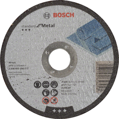 Bosch Standard för metall rak kapskiva 125 mm.