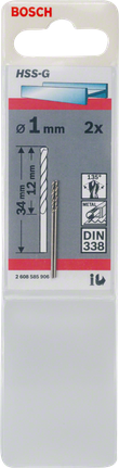Bosch 1 mm HSS-G metallborr.