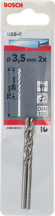Bosch 3,5 mm HSS-G metallborr.