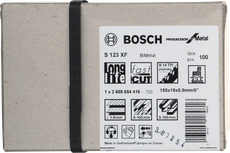 Bosch S 123 XF bimetallsågblad med lång livslängd och snabb kapning.