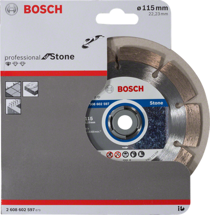 Bosch diamantkapskiva för sten 115 mm.