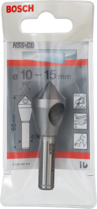 Bosch snedställd försänkningsborr 10–15 mm.