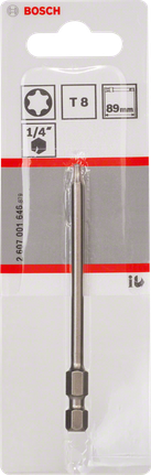 Bosch T8 1/4″ 89mm extra hårt skruvmejselbits.