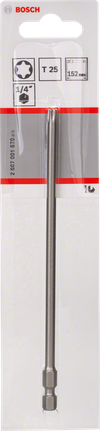 Bosch T25 1/4″ 152mm extra hårt skruvmejselbits.