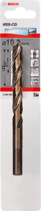Bosch 10,2 mm HSS-Co metallborr DIN 338.