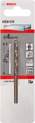 Bosch 4 mm HSS-Co metallborr.