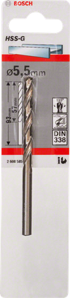 Bosch 5,5 mm HSS-G metallborr.