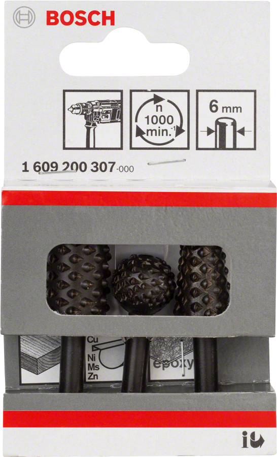 Bosch 3-delad frihandsfrässats 16 mm.