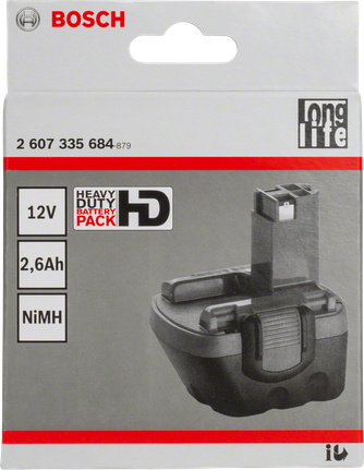 Bosch 12V NiMH-batteripaket.