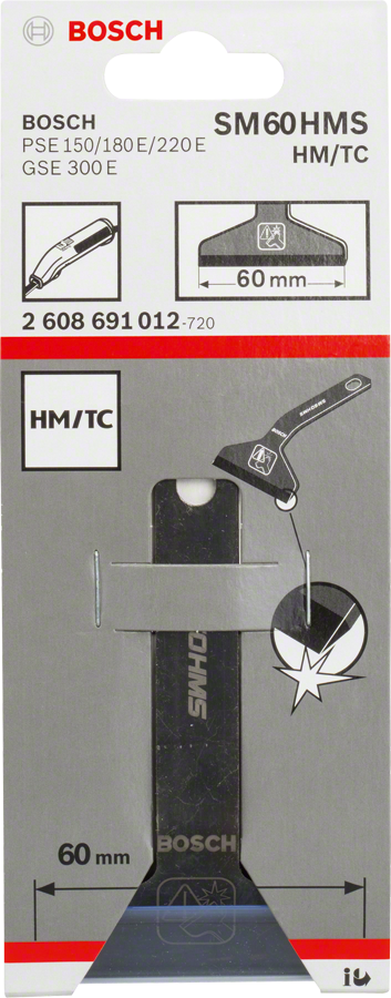 Bosch SM 60 HMS skrapblad i hårdmetall 60 mm.