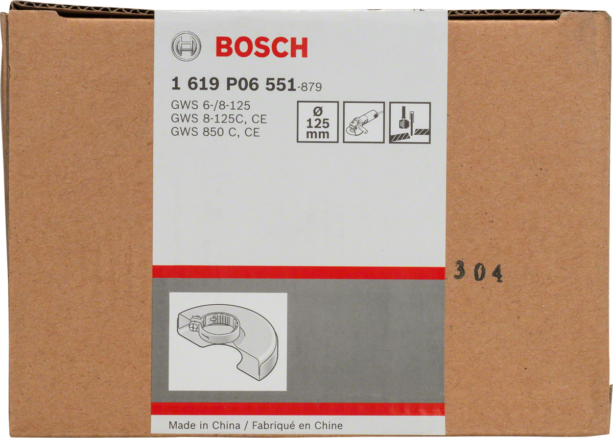 Bosch 125 mm skyddsskydd med lock.