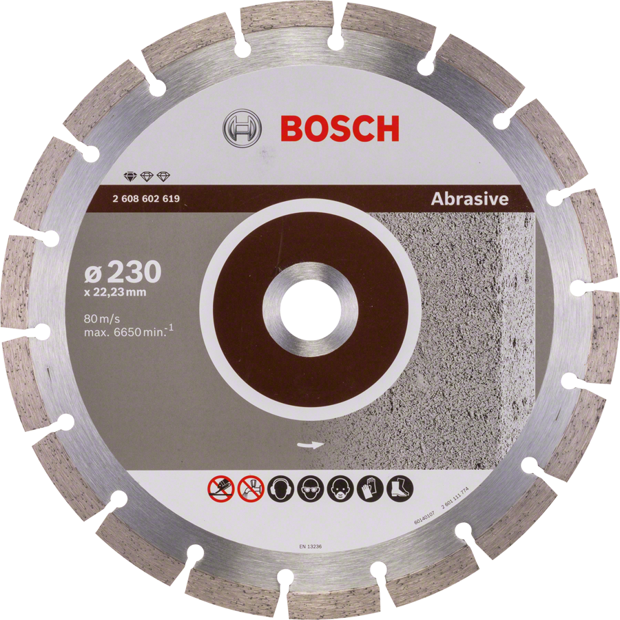 Bosch diamantkapskiva för slipande material, 230 mm.