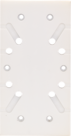 Bosch slipplatta 93x185 mm med flera hål.