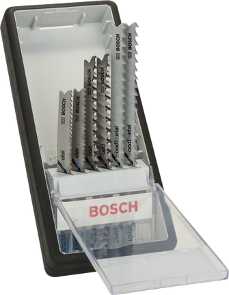 Bosch 6-delad Robust Line sticksågssats för trä och metall.