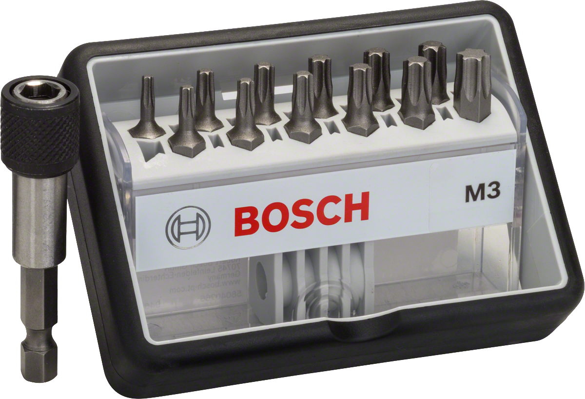 Bosch Robust Line 12+1 skruvmejselbitssats extra hård.
