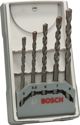 Bosch 5-delars CYL-3 betongborrset 5–8 mm.
