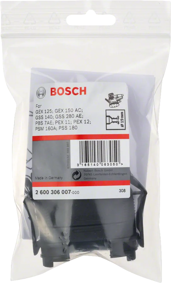 Bosch adaptersats 65×37 mm.