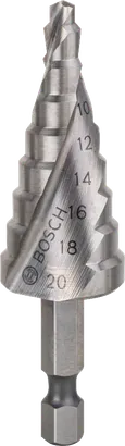 Bosch HSS stegborr 4–20 mm för metallborrning.