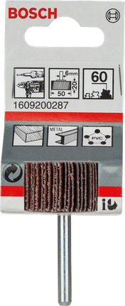 Bosch lamellskiva med kornstorlek 60, 6 mm, 3/8 tum.