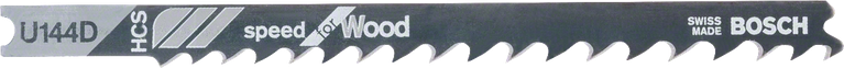 Bosch sticksågsblad U 144 D för snabb sågning i mjukt trä.