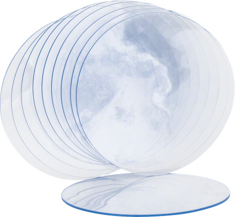 Bosch tätningsskydd 123 mm diameter, transparenta skivor.