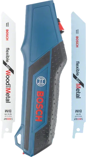 Bosch såghandtagsset med sågblad för trä och metall.