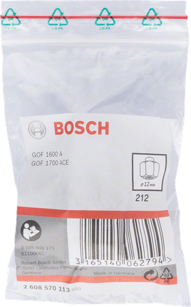 Bosch 12 mm spännhylsa.